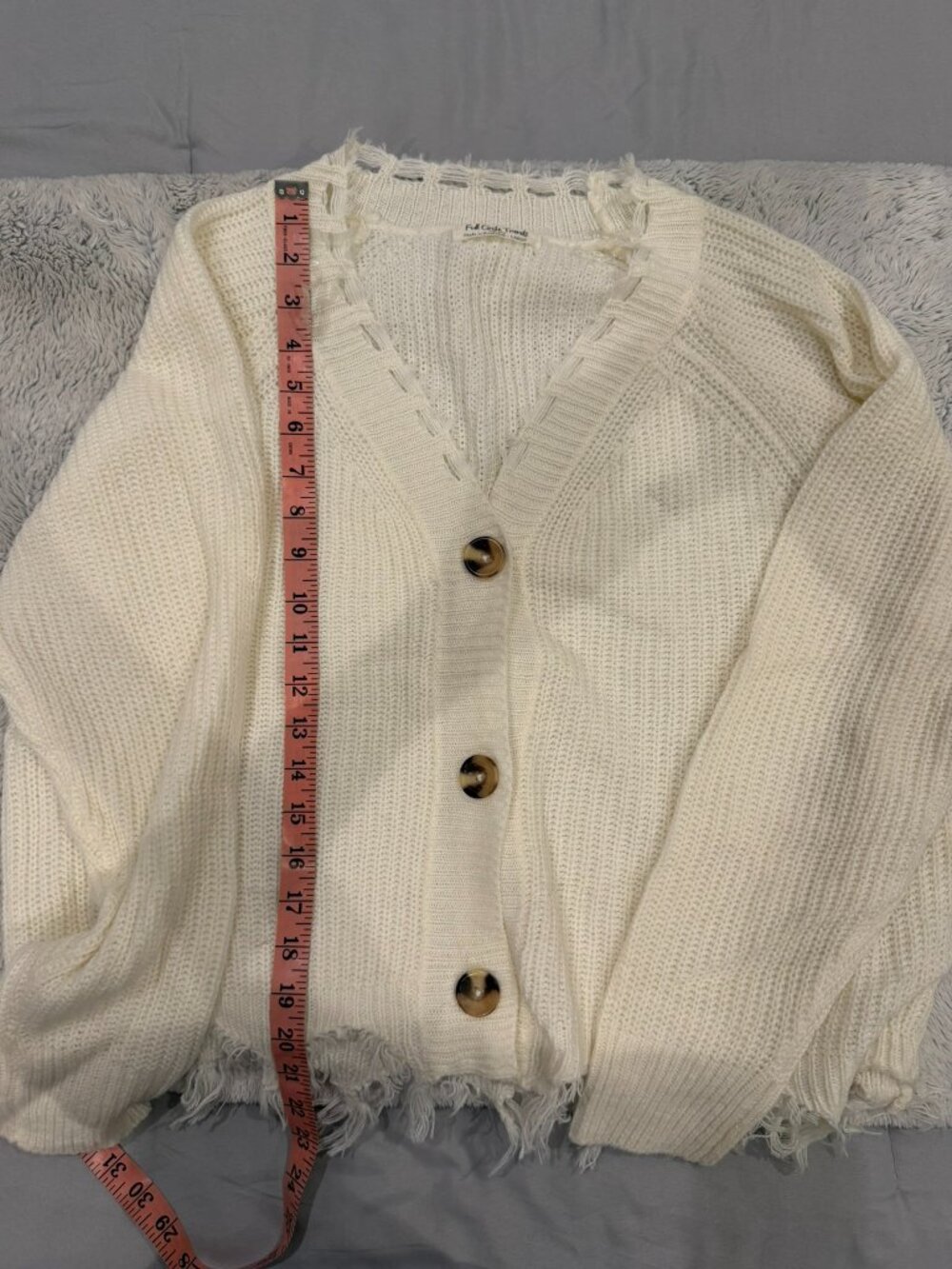 White Full Circle sweater